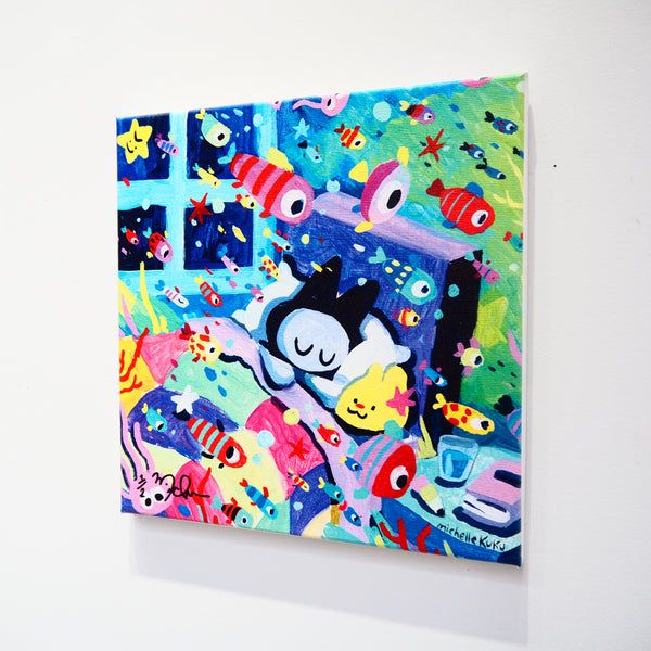 Reproduction original painting「 Wishing For Fish」